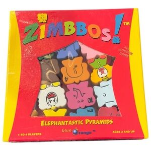 Zimbbos! Elephantastic Pyramids Wooden Kids Toy Game. 1-4 Players. Ages 3+.